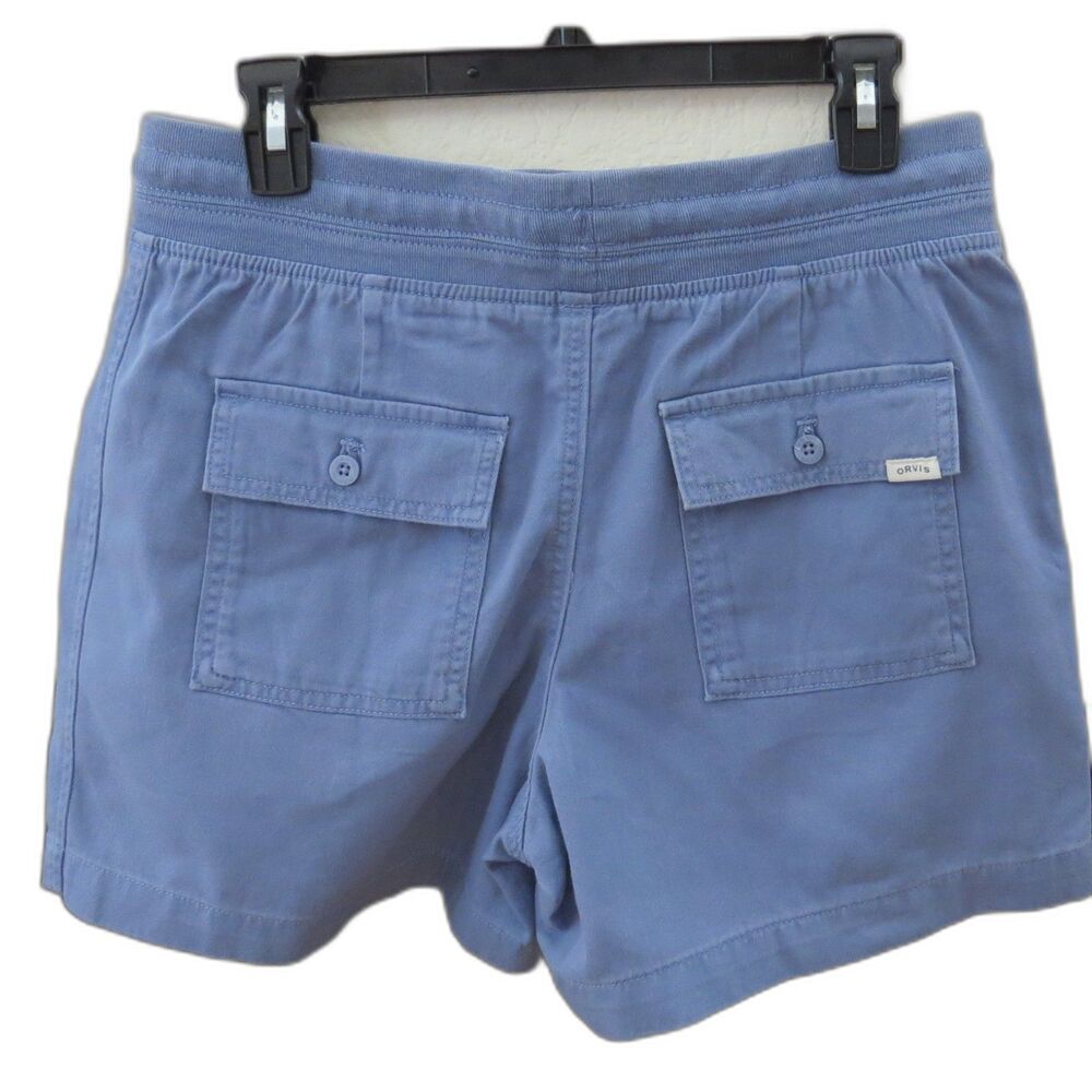 Orvis Women's Relaxed Drawstring Shorts Sky Blue Small  EUC - Picture 3 of 11